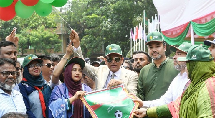 প্রাথমিক বিদ্যালয়ভিত্তিক ক্রীড়া উৎসব উদ্বোধন করেন এহছানুল হক মিলন
